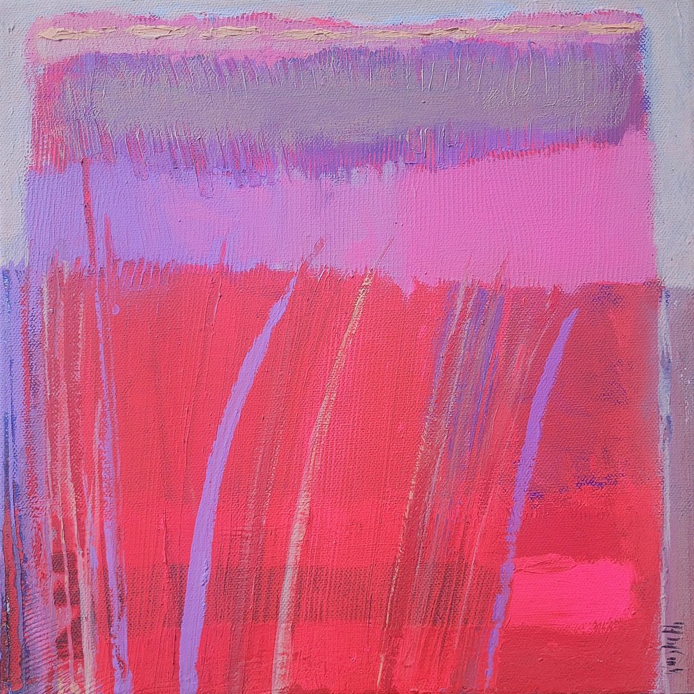 Vives couches abstraites roses - Wayne Sleeth