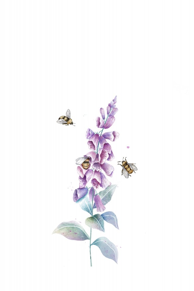 Abeilles et fleurs à l