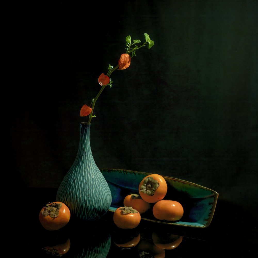 Nature morte aux kakis d