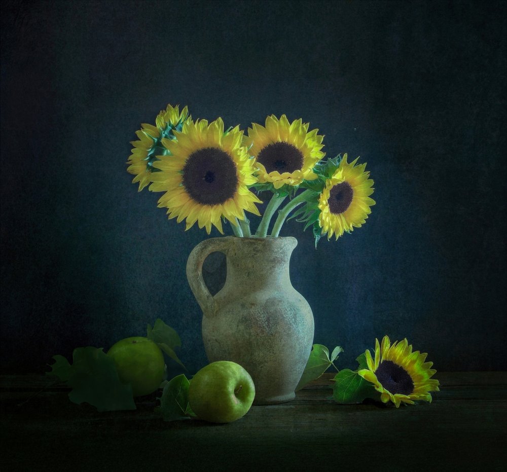 Tournesols et pommes vertes - Yinan F.