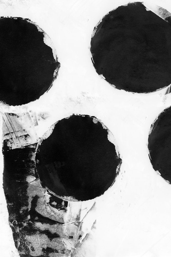 Cercle noirs abstraits - cartissi