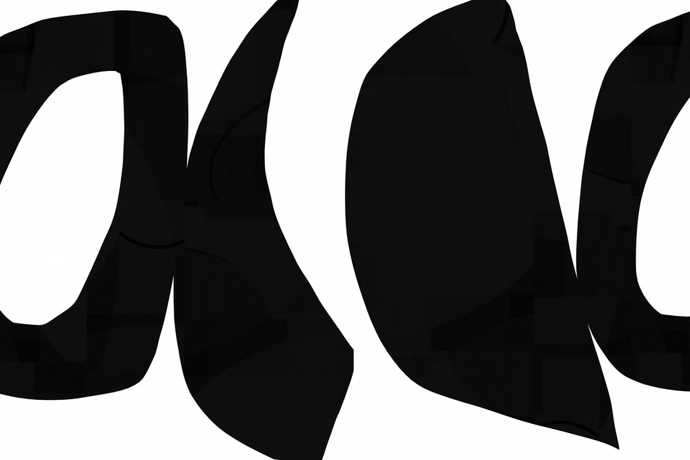 Courbes noires abstraites - cartissi