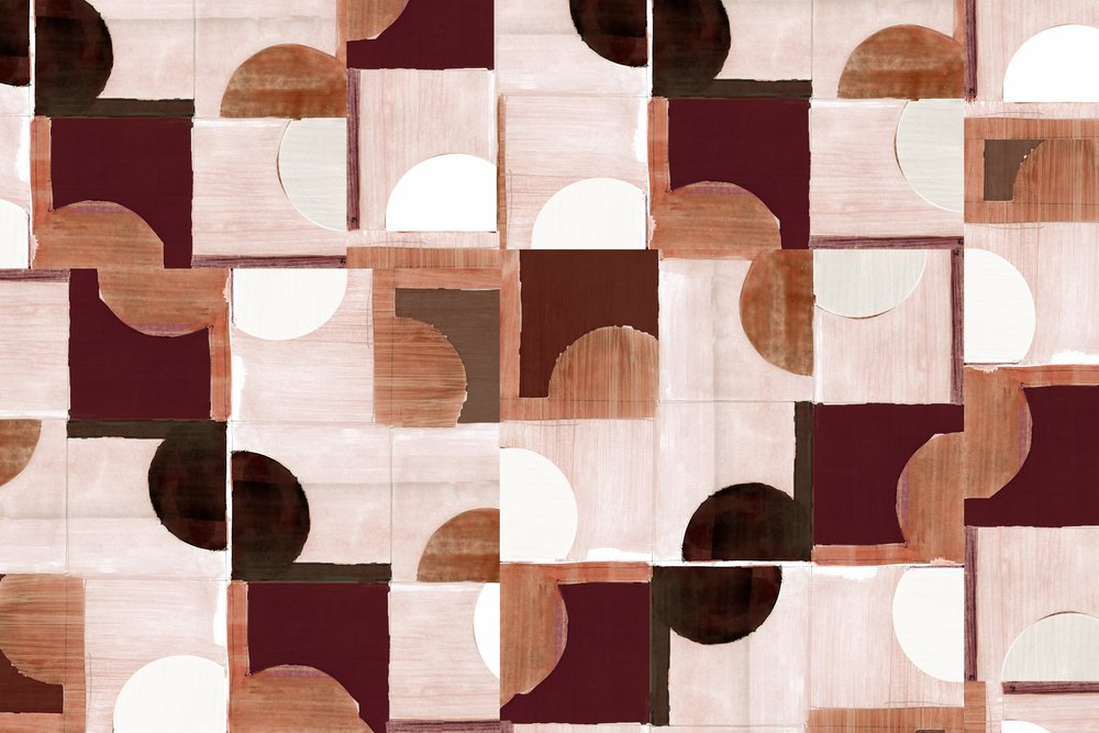 Motif de blocs abstraits - cartissi