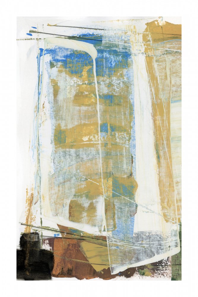 Texture abstraite « Blue Gold » - cartissi