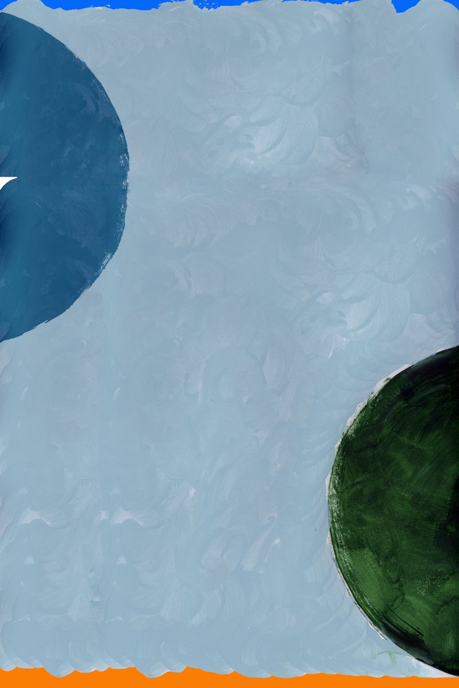 Formes abstraites bleu-vert - cartissi