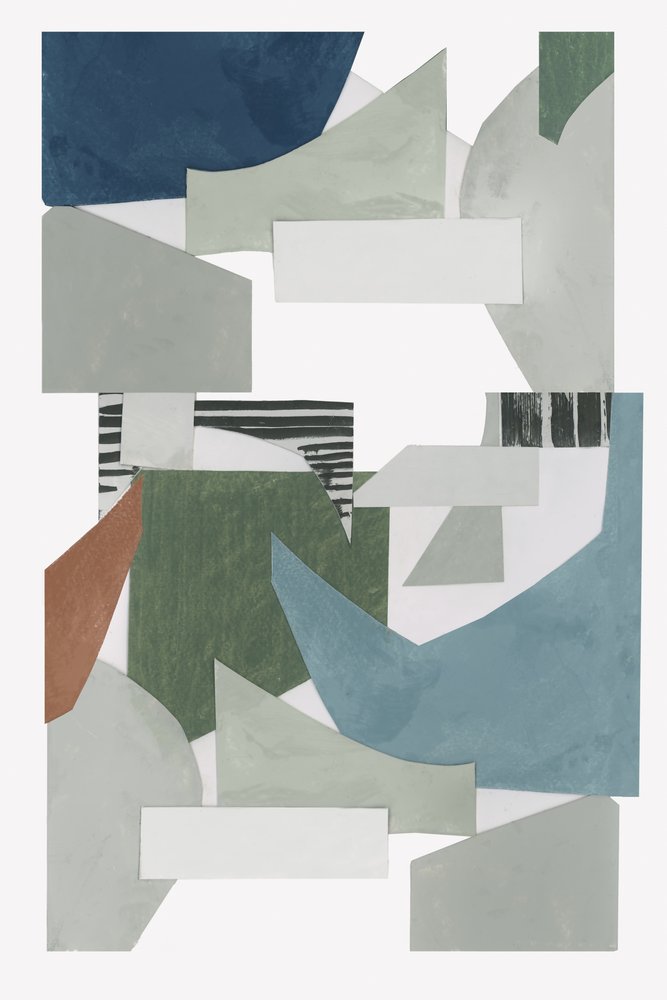 Collage géométrique abstrait - cartissi