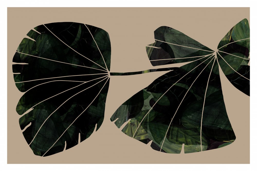 Feuilles vertes abstraites - cartissi