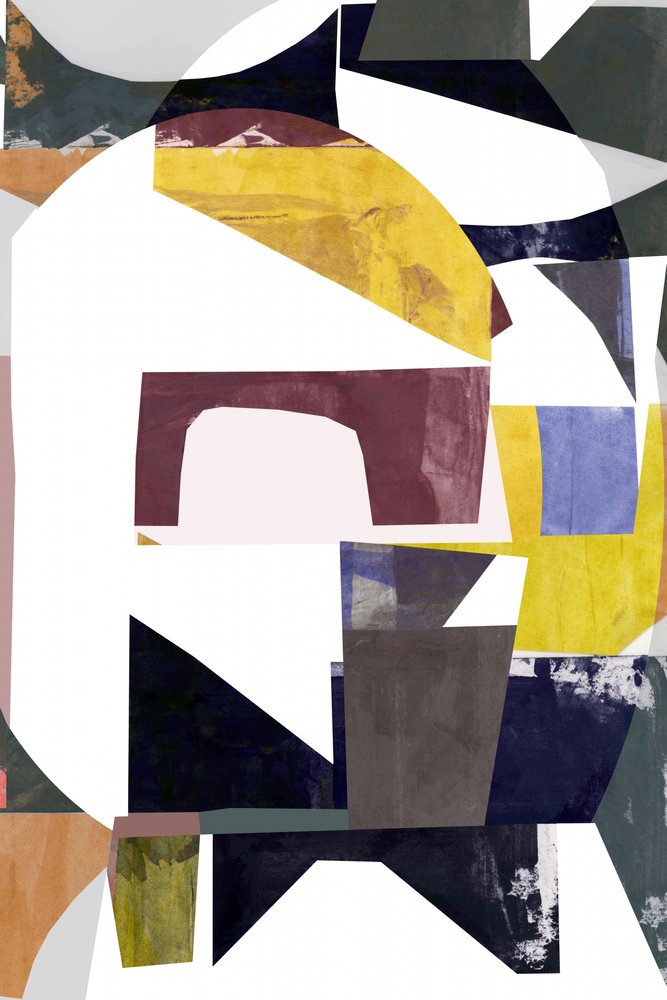 Collage de formes abstraites - cartissi