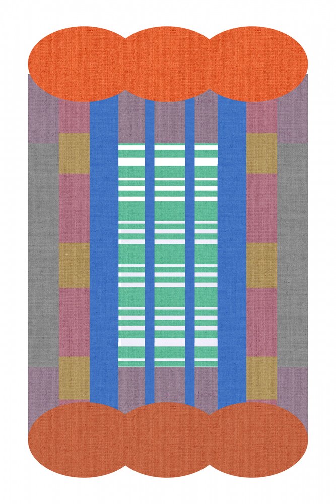 Rayures abstraites sur tissu - cartissi