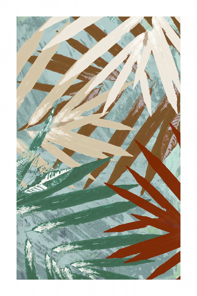 Feuillage tropical abstrait - cartissi