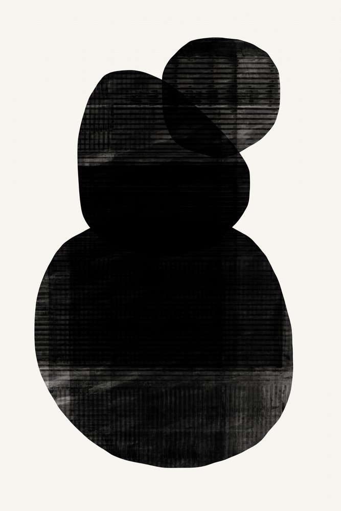 Formes abstraites noires - cartissi