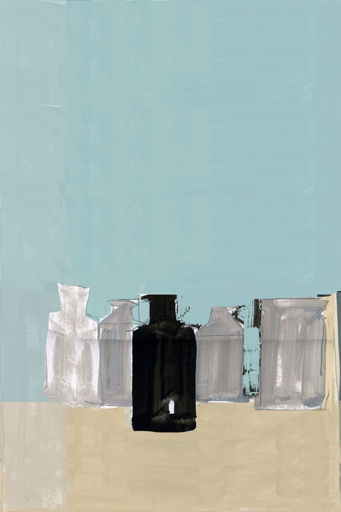 Nature morte à la bouteille noire - cartissi