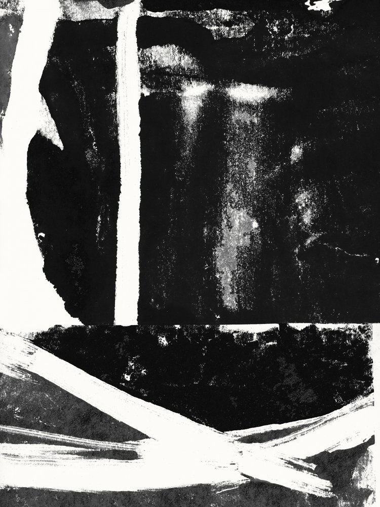 Traits abstraits en noir et blanc - cartissi
