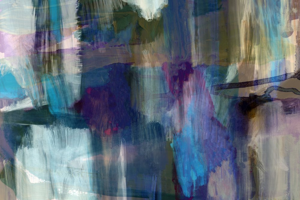 Flux abstrait bleu - cartissi