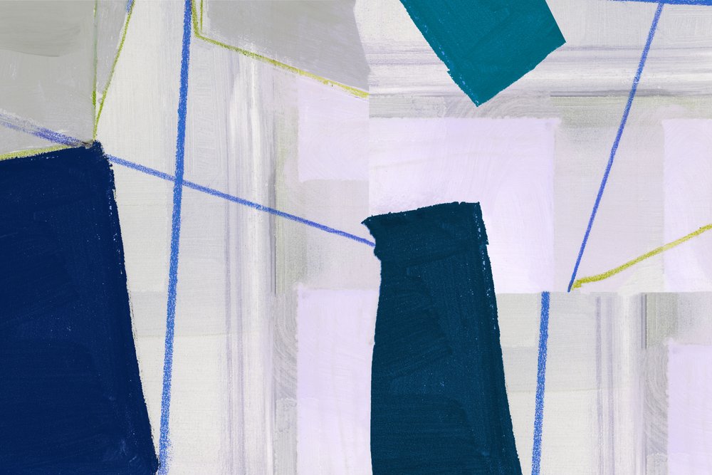 Abstraction géométrique bleue - cartissi