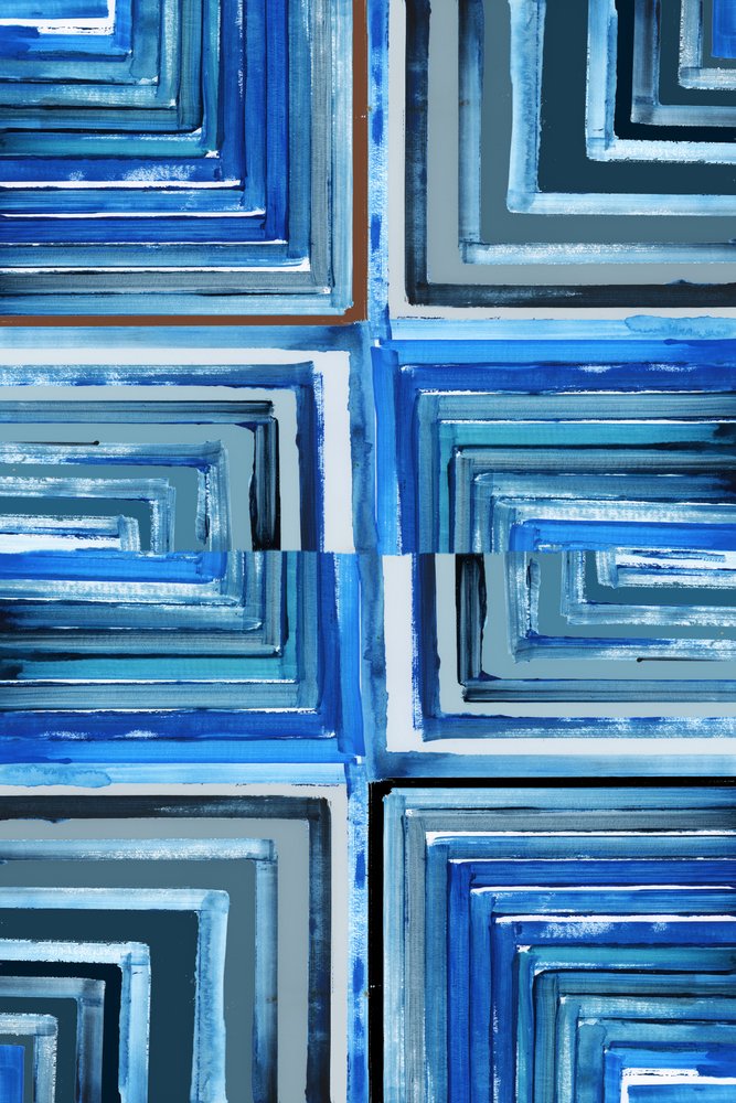 Flux géométrique bleu - cartissi