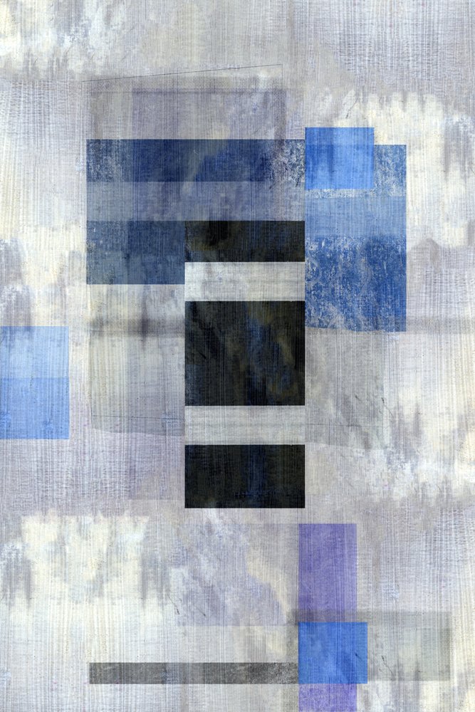 Couches géométriques bleues - cartissi