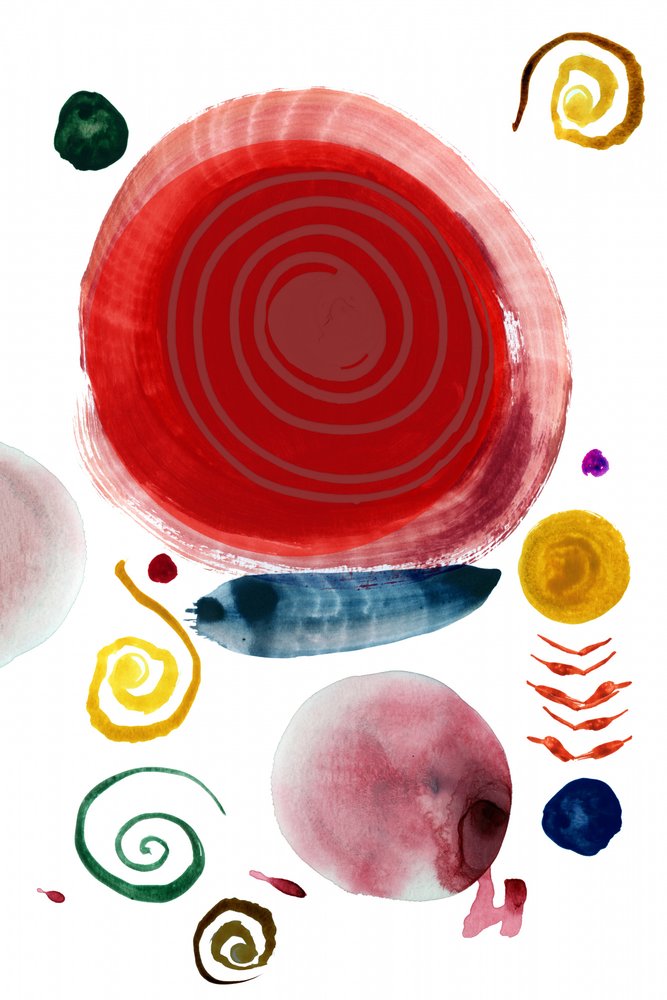 Formes abstraites colorées - cartissi