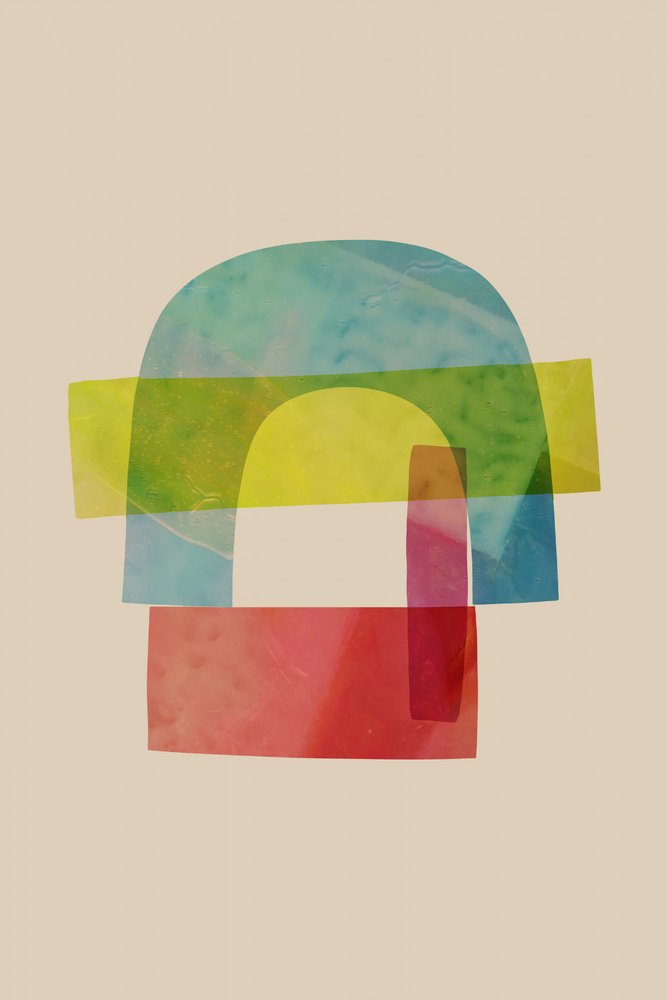 Formes abstraites colorées - cartissi