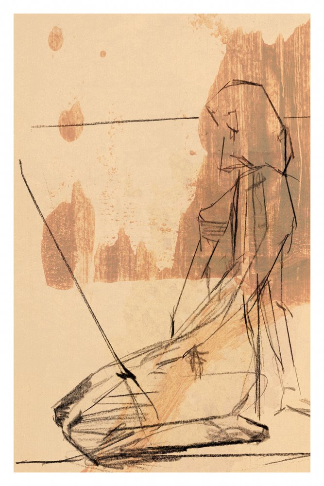 Figure abstraite contemplative - cartissi