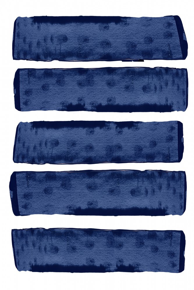Coups de pinceau bleu foncé - cartissi