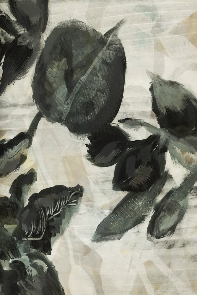 Feuilles botaniques sombres - cartissi
