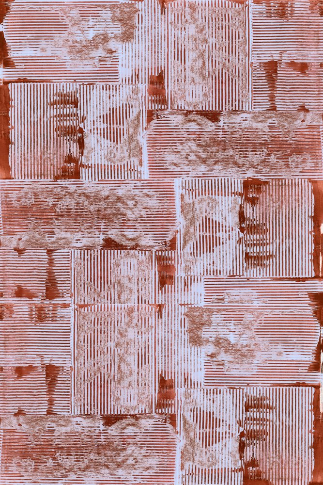 Patchwork géométrique vieilli - cartissi