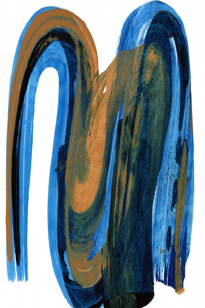 Flux bleu et or dynamique - cartissi