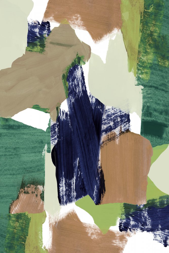 Abstrait aux touches de pinceau aux tons terreux - cartissi