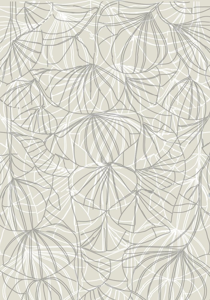 Motifs de feuilles ondulantes - cartissi