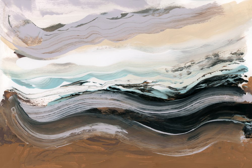 Abstrait « Flowing Ocean » - cartissi