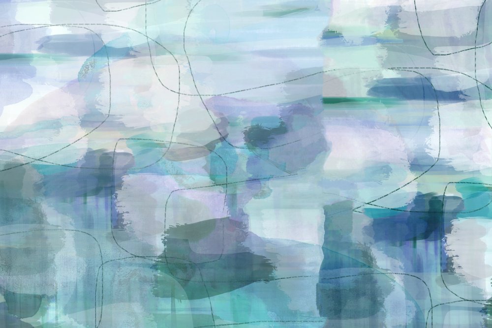 Abstrait « Fluid Blue » - cartissi