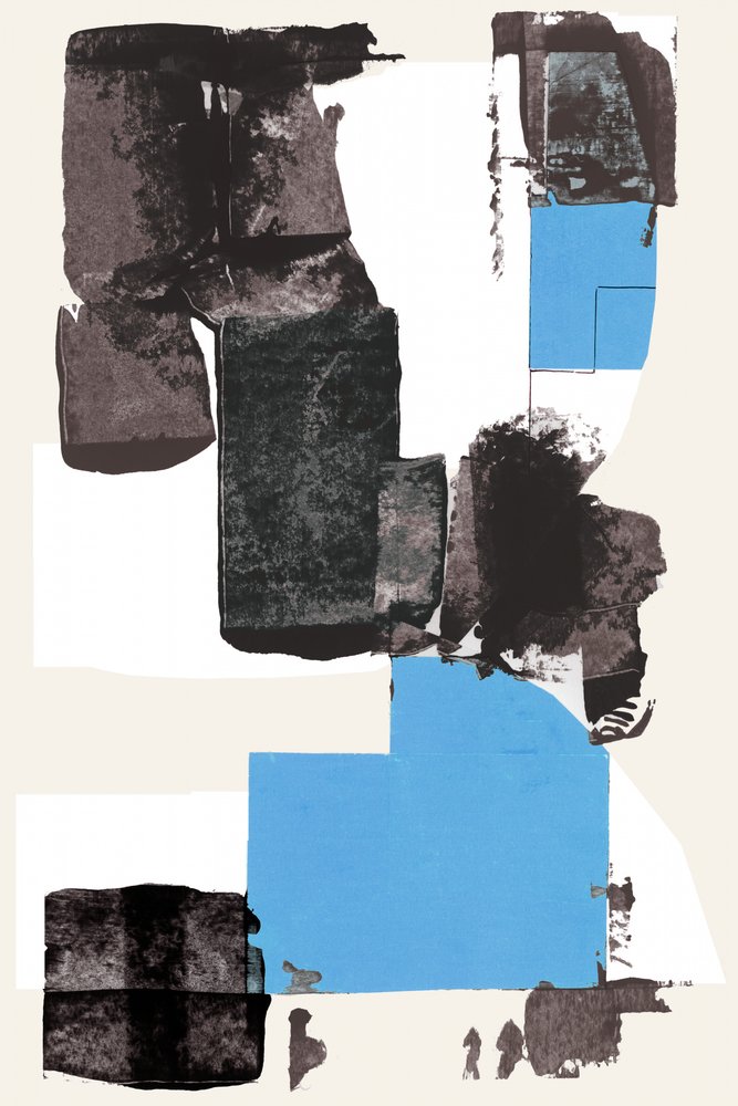 Abstraction géométrique bleue - cartissi