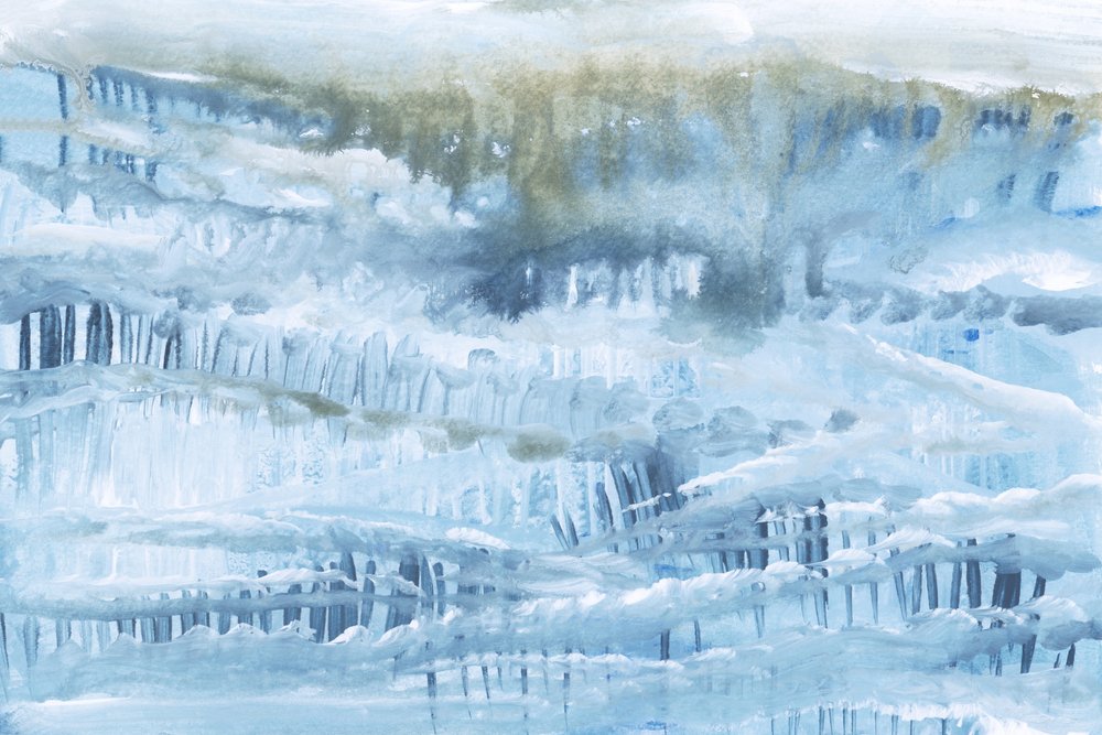 Paysage bleu glacé - cartissi