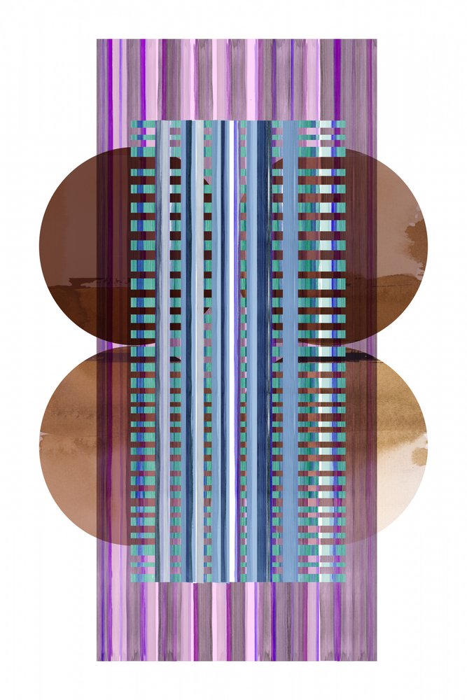 Motif abstrait en superposition - cartissi