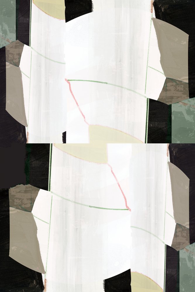 Abstrait géométrique en superposition - cartissi