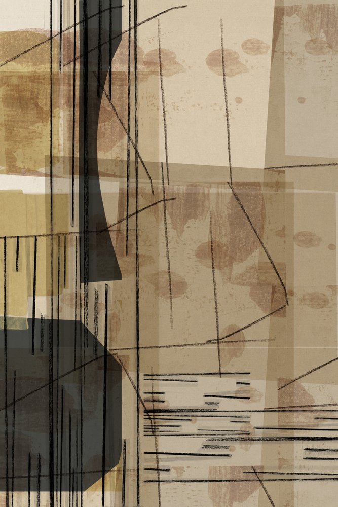 Abstrait neutre en superposition - cartissi
