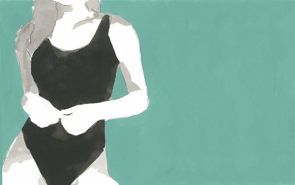 Silhouette en maillot de bain minimaliste - cartissi