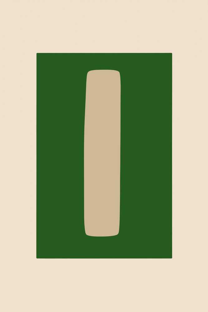 Forme minimaliste verte - cartissi