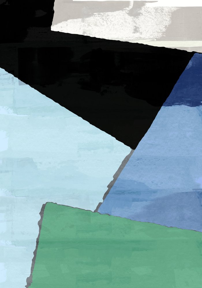 Formes modernes en blocs de couleur - cartissi