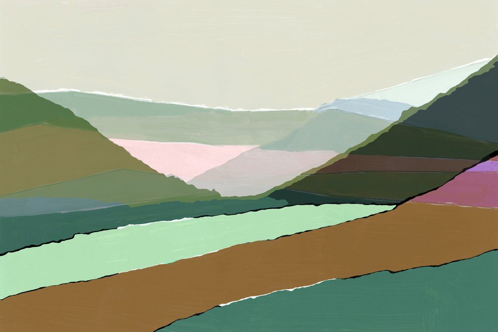 Paysage moderne en couches - cartissi