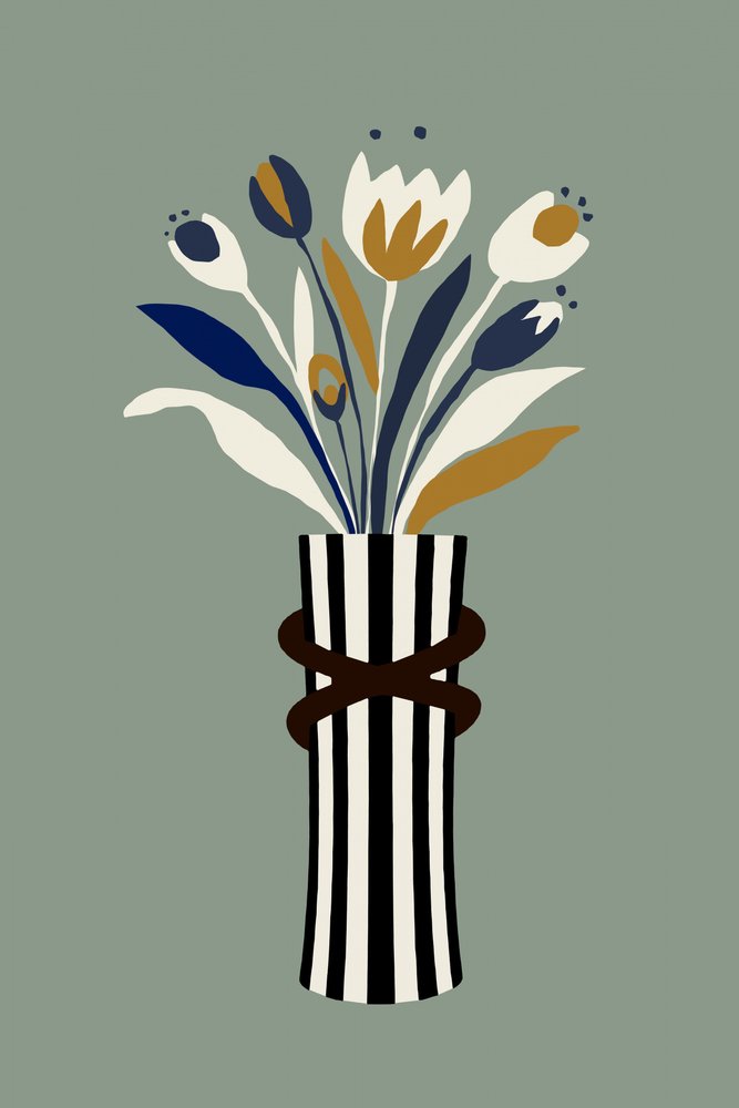 Bouquet de tulipes moderne - cartissi