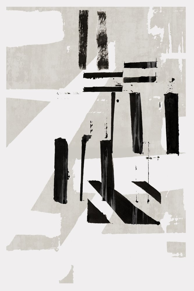 Lignes abstraites monochromes - cartissi
