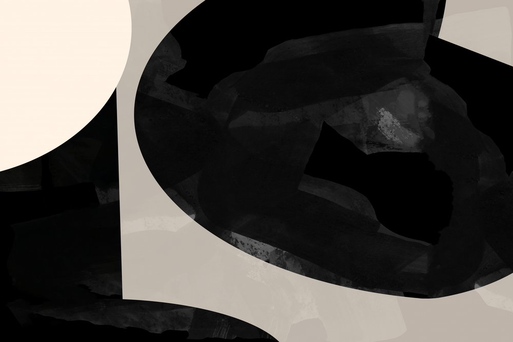 Courbes modernes monochromes - cartissi