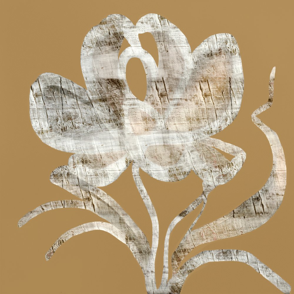 Fleur en bois rustique - cartissi