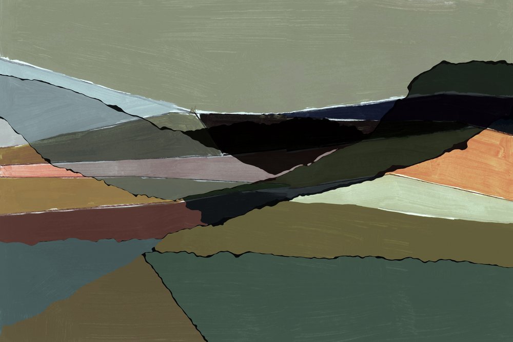 Paysage serein en couches - cartissi