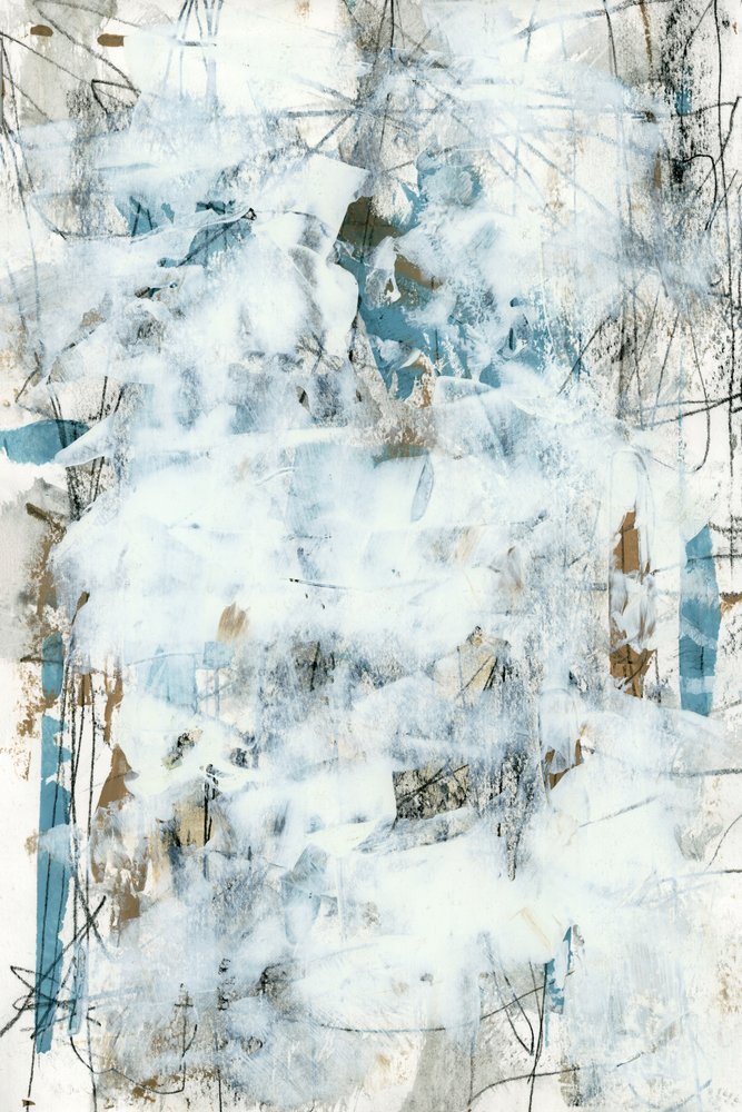 Abstrait blanc et bleu texturé - cartissi