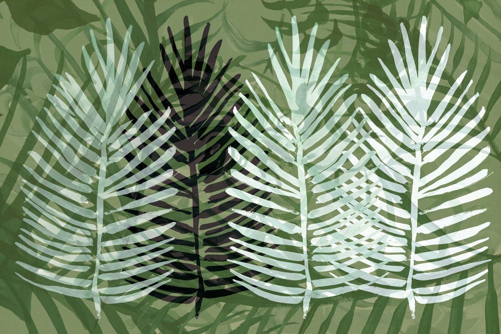 Feuillage vert tropical - cartissi
