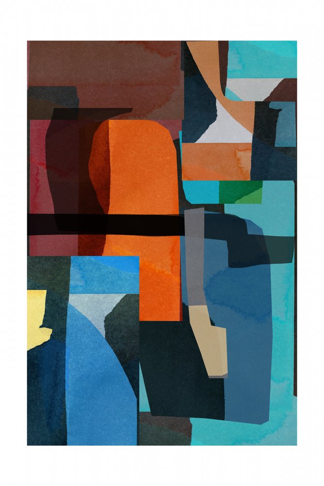 Blocs abstraits aux couleurs vives - cartissi