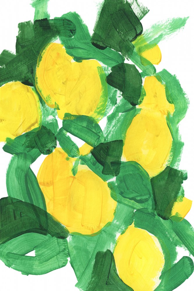 Abstrait « Citron éclatant » - cartissi
